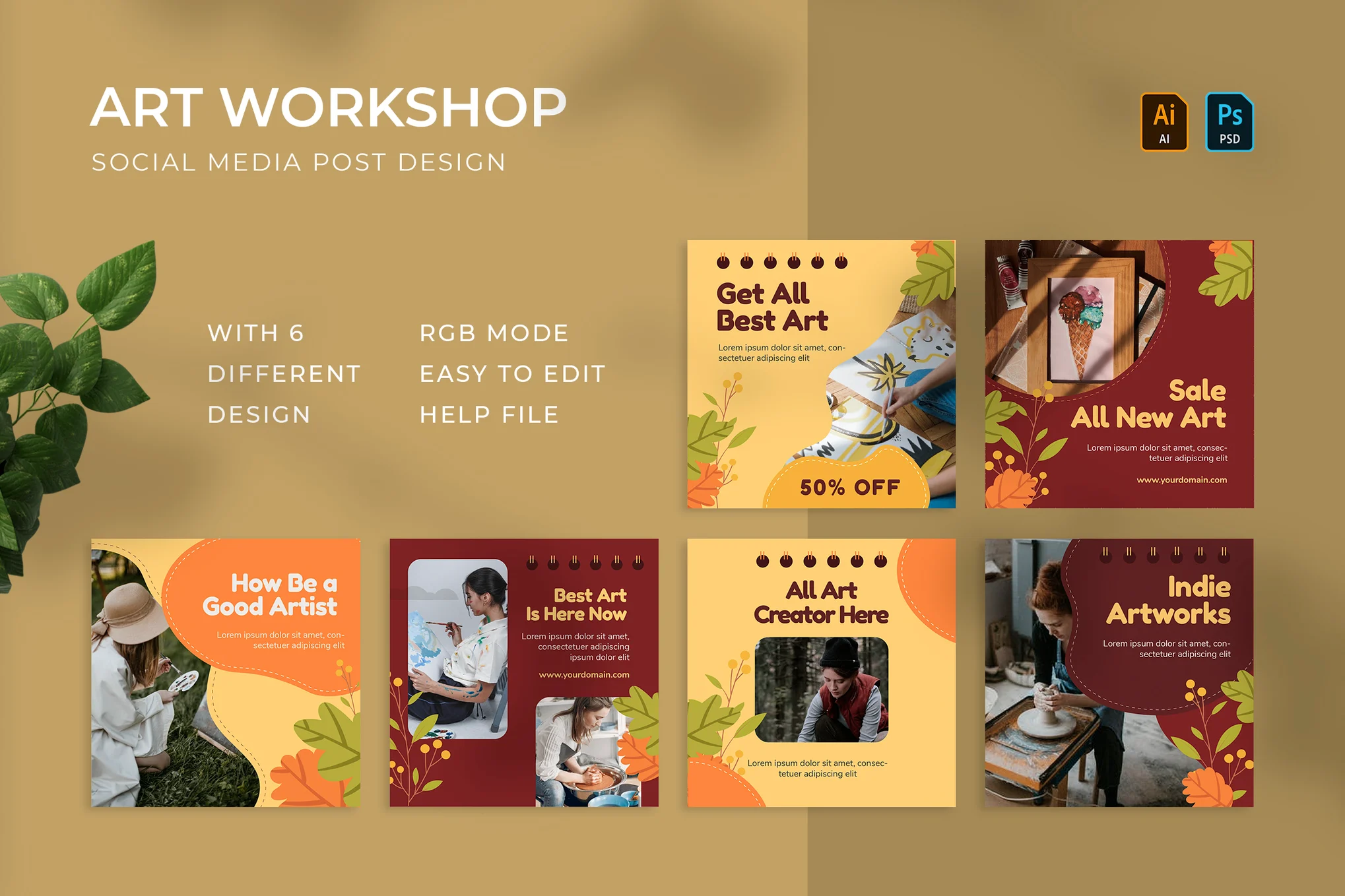 Social Media Graphics Bundle - 1000+ Templates